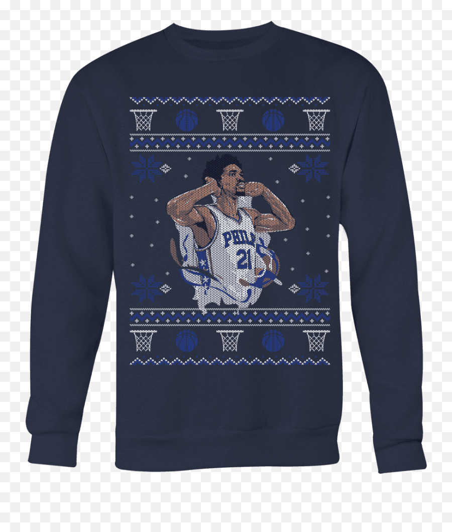 Embiid Ugly Christmas Sweater Png Joel