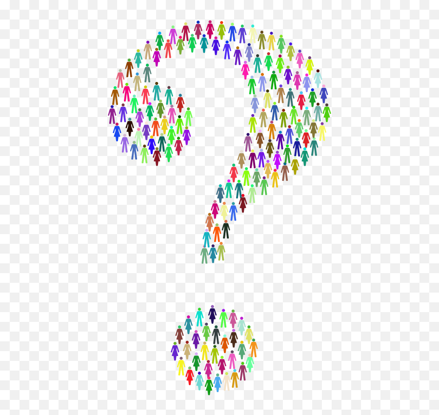 Prismatic Human Confusion - Openclipart Fancy Question Mark Calligraphy Png,Confused Icon Png