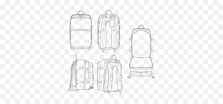 Over 90 Free Backpack Vectors - Pixabay Backpack Design Template Png,Backpack Icon Free