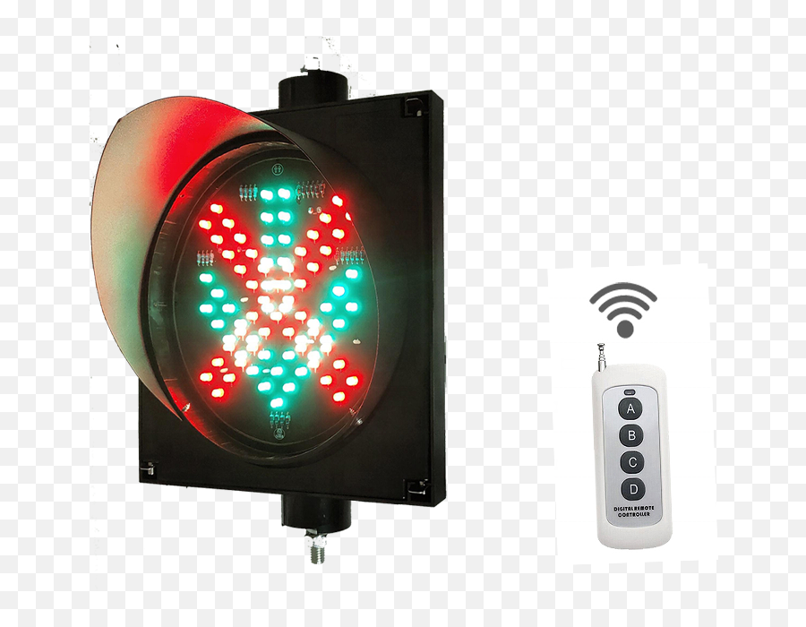 Remote Controller 200mm Led Traffic Light Red Cross Green Png Network Icon With Arrow