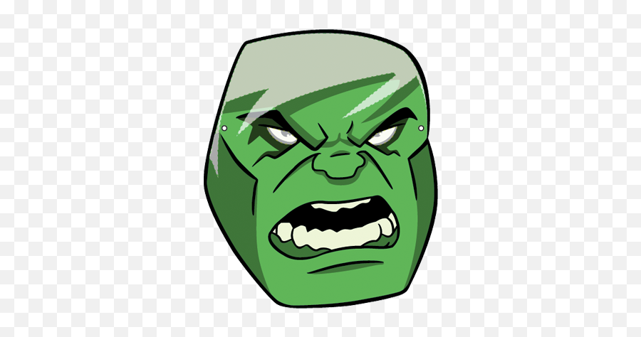 Incredible Hulk Face Clipart - Captain America Cartoon Face Png,The Incredible Hulk Logo