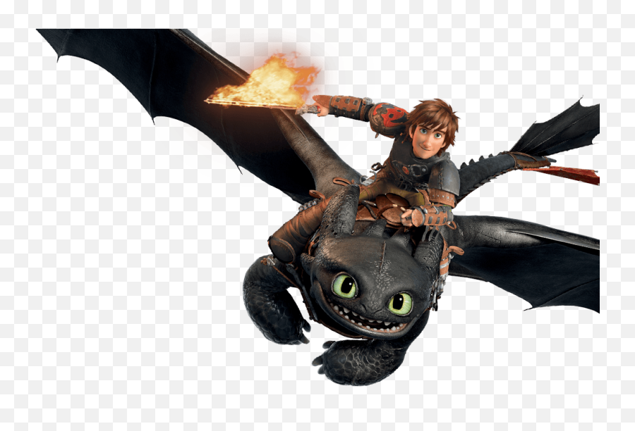 Como Entrenar A Tu Dragon Png Image - Hiccup And Toothless Flying,Toothless Png