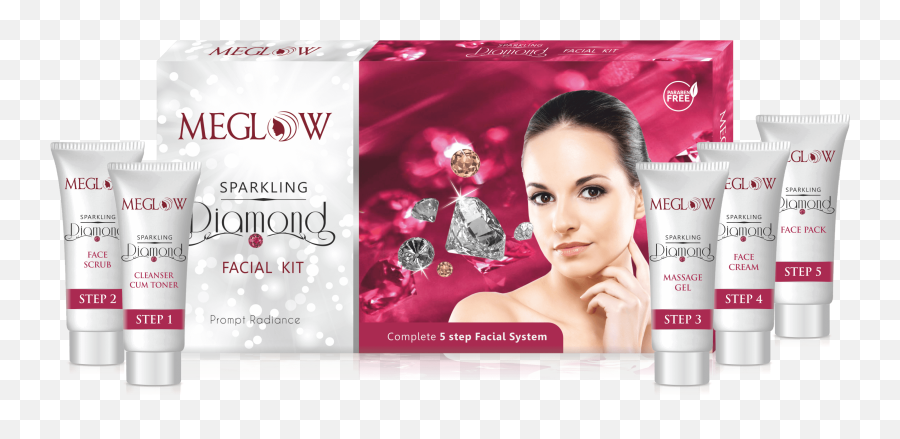 Meglow Diamond Sparkle Facial Kit - Meglow Facial Kit Png,Diamond Sparkle Png