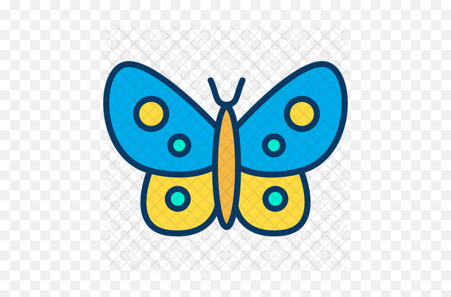 Silk Butterfly Icon Of Colored Outline - Swallowtail Butterfly Png,Butterfly Outline Png