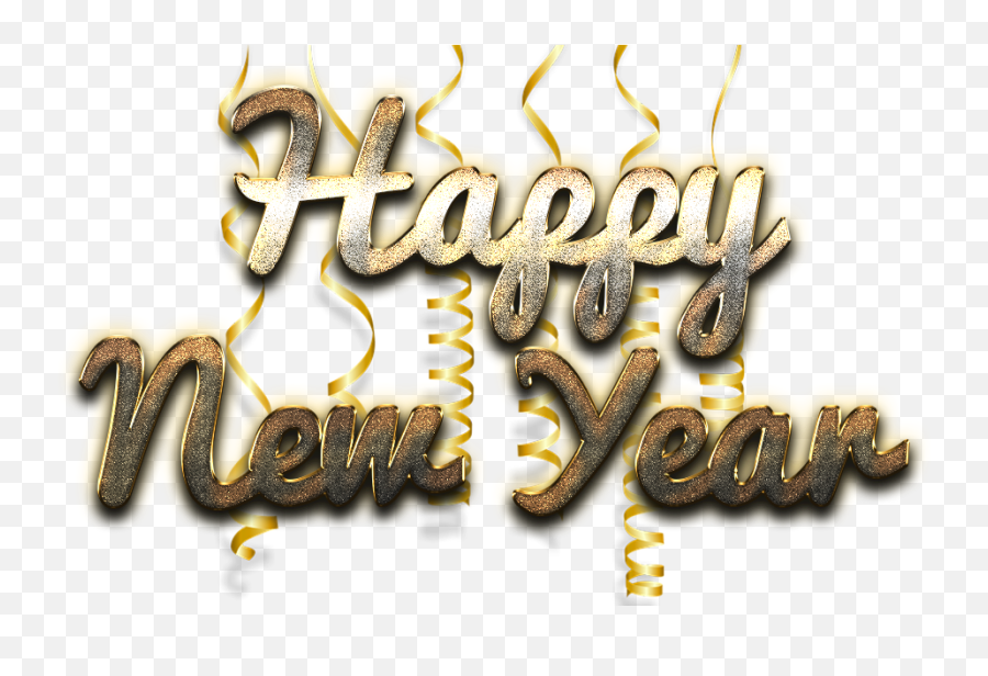 Happy New Year Word Art Free Png Image - Happy New Year Png Hd,Happy New Year Transparent