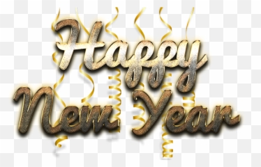 Happy New Year Word Art Free Png Image - Hd
