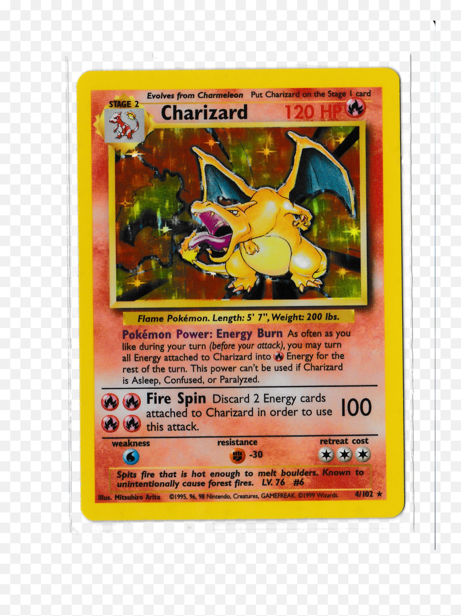 Stage 2 Fire - Charizard 4 102 Png,Pokemon Cards Png