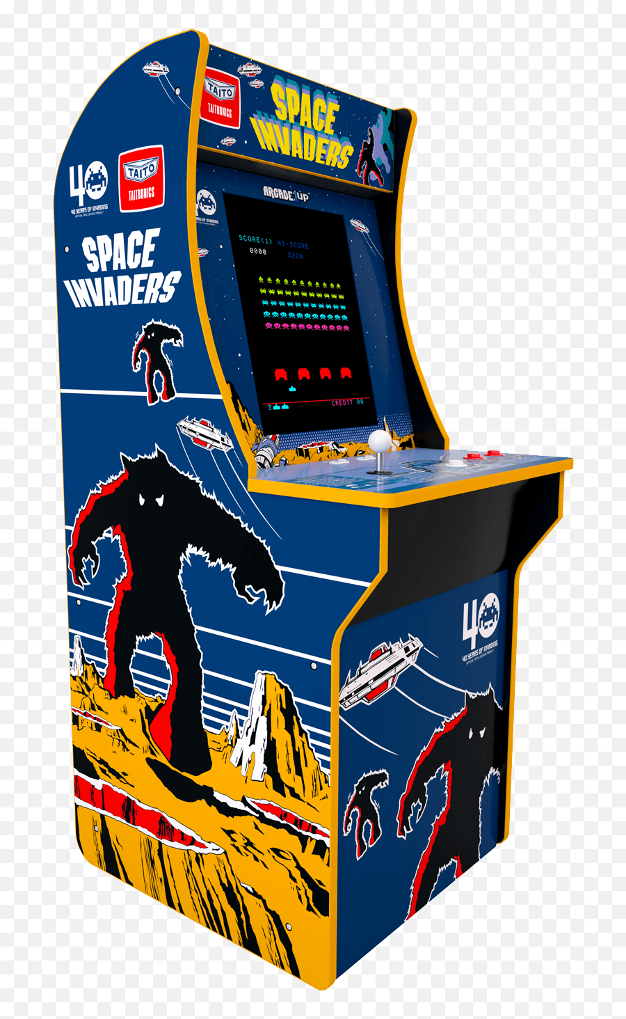 Space Invaders Arcade Cabinet - Arcade1up Arcade Games Space Invaders Png,Space Invaders Png
