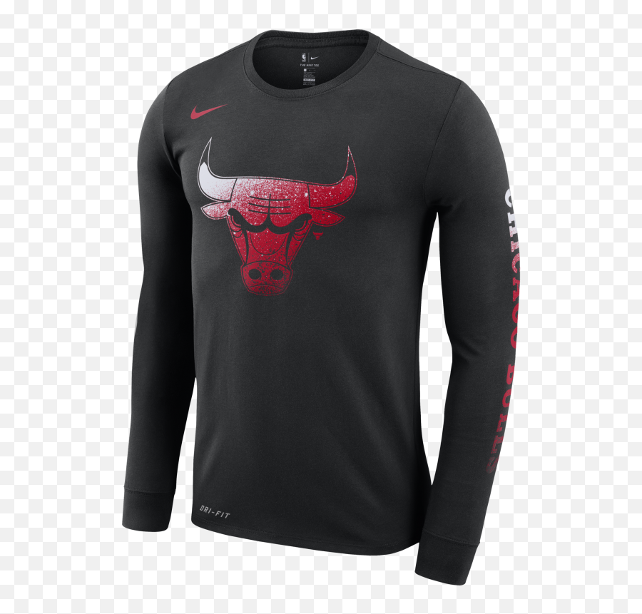 Nike Nba Chicago Bulls Logo Dry Tee Kicksmaniaccom - Atlanta Hawks T Shirt Png,Black Bulls Logo