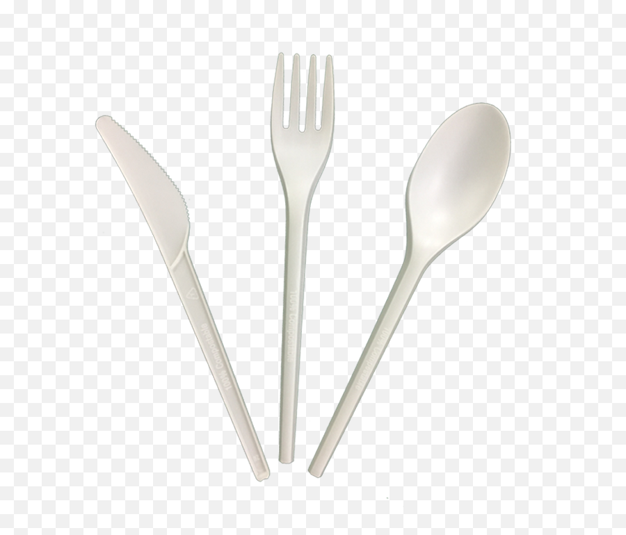 Eco - Friendly 100 Biodegradable Knife Fork Spoon Cutlery Cpla Plastic Flatware Sets Knife Png,Plastic Spoon Png