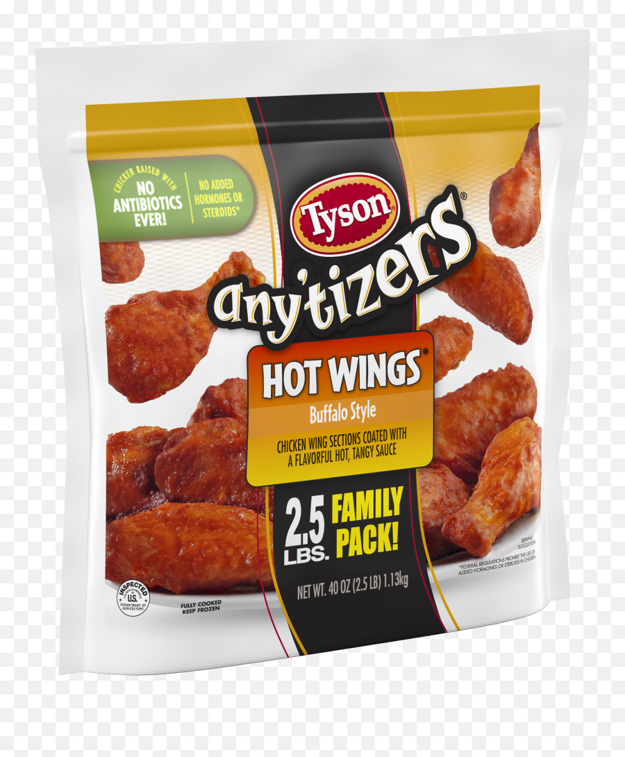 Tyson Anyu0027tizers Buffalo Style Bone - In Chicken Wings 40 Png,Hot Wings Png