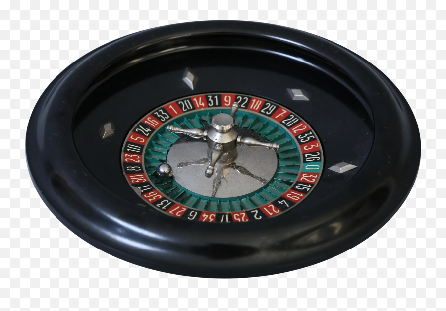 Vintage French Bakelite Roulette Wheel Game - Wall Clock Png,Roulette Wheel Png