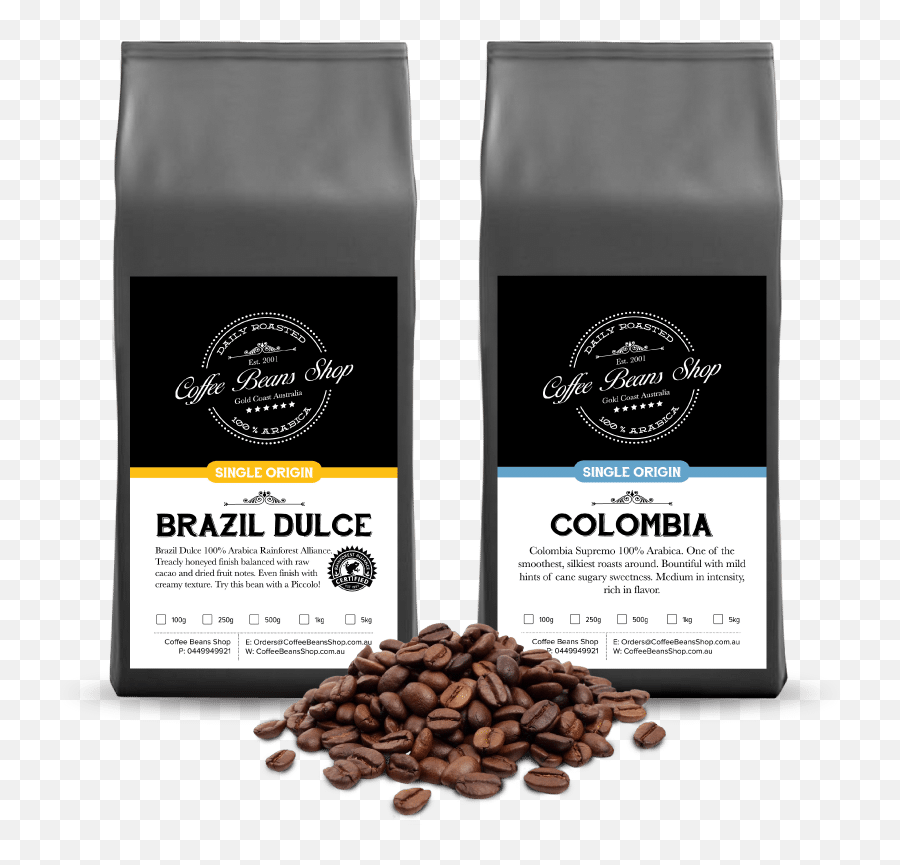 Connoisseur Coffee Beans Sample Pack With Free Shipping - Coffee Bean Pack Png,Coffee Bean Png