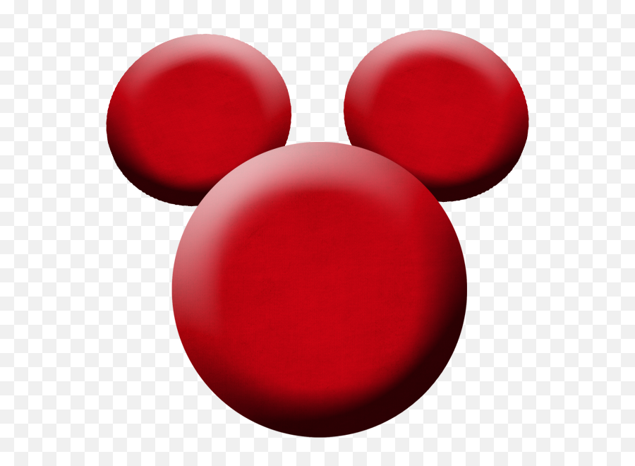 Mickey Outline Png - Mickey Head Red Png Transparent Mickey Mouse Head Png 3d,Mickey Head Png