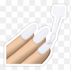 Grande Black Nails Emoji - Lump Hammer png