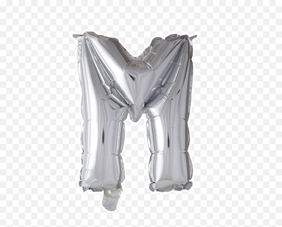 Foil Balloons - Silver Balloon Letter M Png,Silver Balloons Png