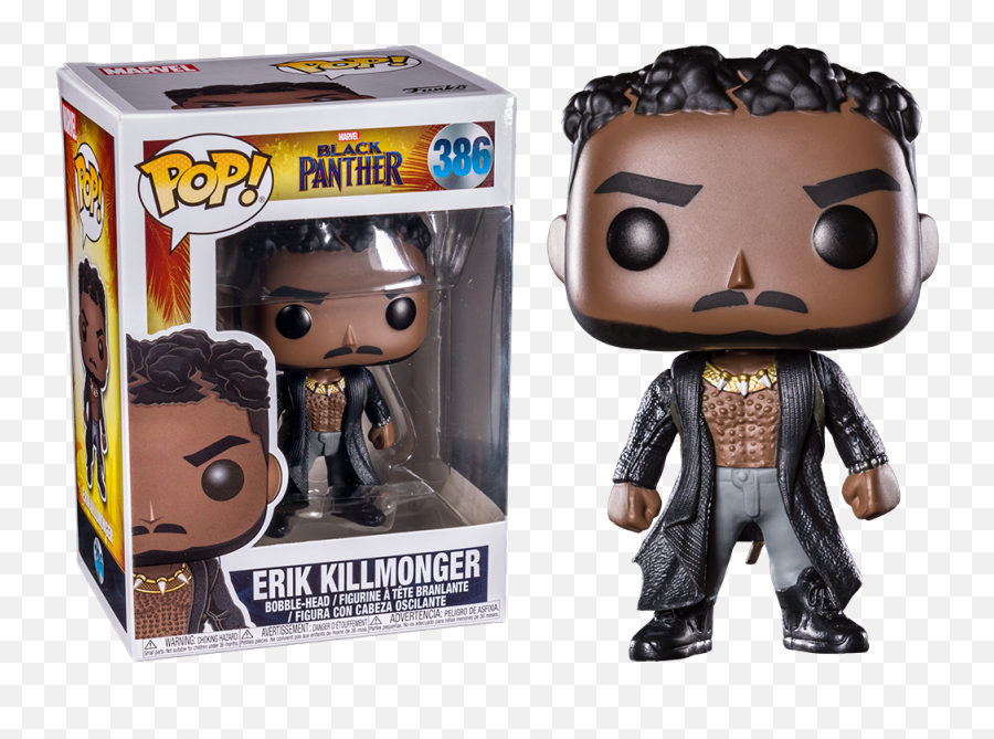 Marvel - Black Panther U2013 Erik Killmonger With Scars U2013 Funko Pop Vinyl Figure Funko Pop Killmonger Png,Marvel Black Panther Png