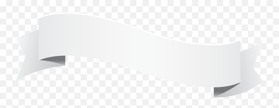 Download White Wave Ribbon Banner With Png