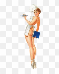 Retro And Vintage Clip Art - Pin Up Png Clipart,Pin Up Girl Png