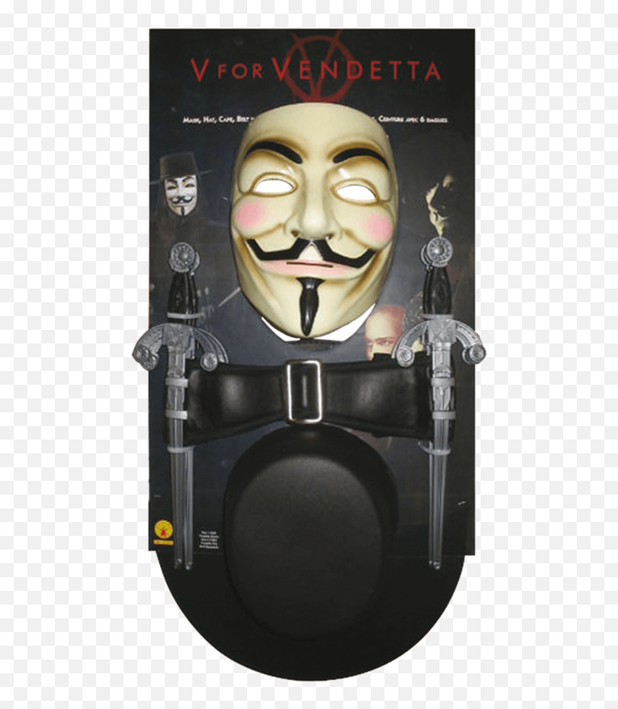 V For Vendetta Mask Png - V For Vendetta Costume Kids,V For Vendetta Png