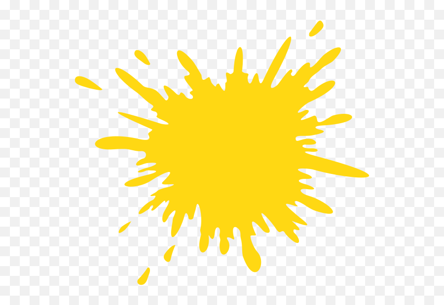Download Yellow Splash Of Paint - Color Of The Day Black Png,Splash Of Paint Png