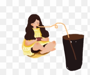 Cartoon Hand Drawn Illustration Girl Png And Psd