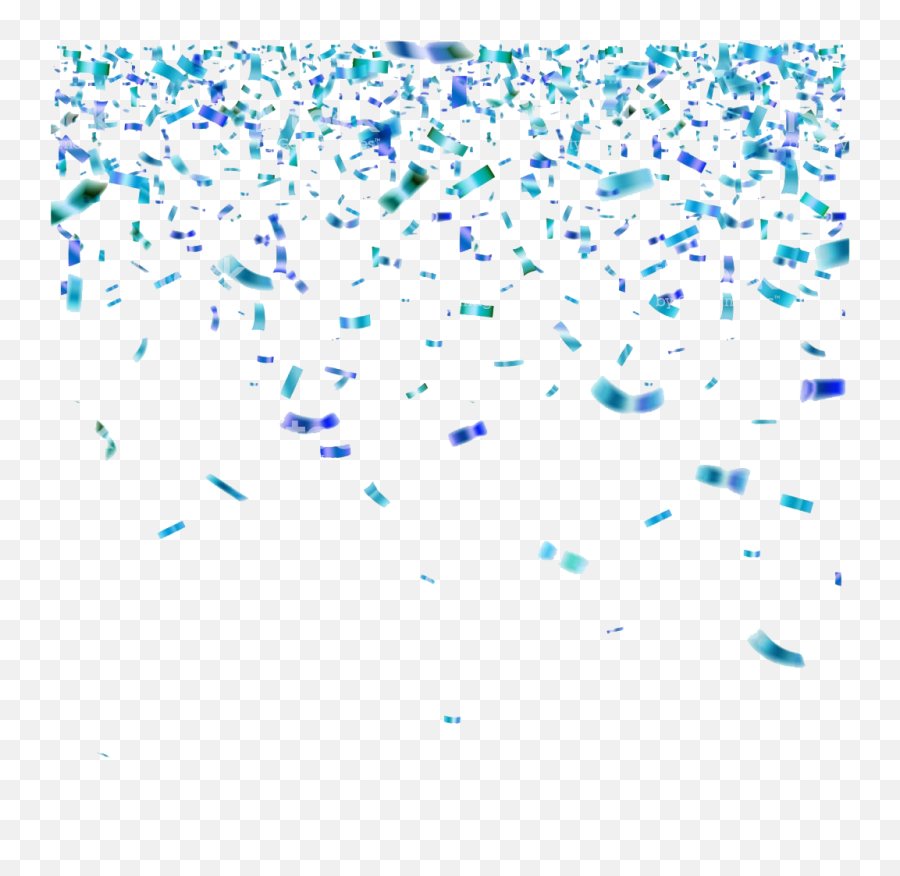 Blue Confetti Transparent Image - Blue Confetti Transparent Background Png,Blue Confetti Png