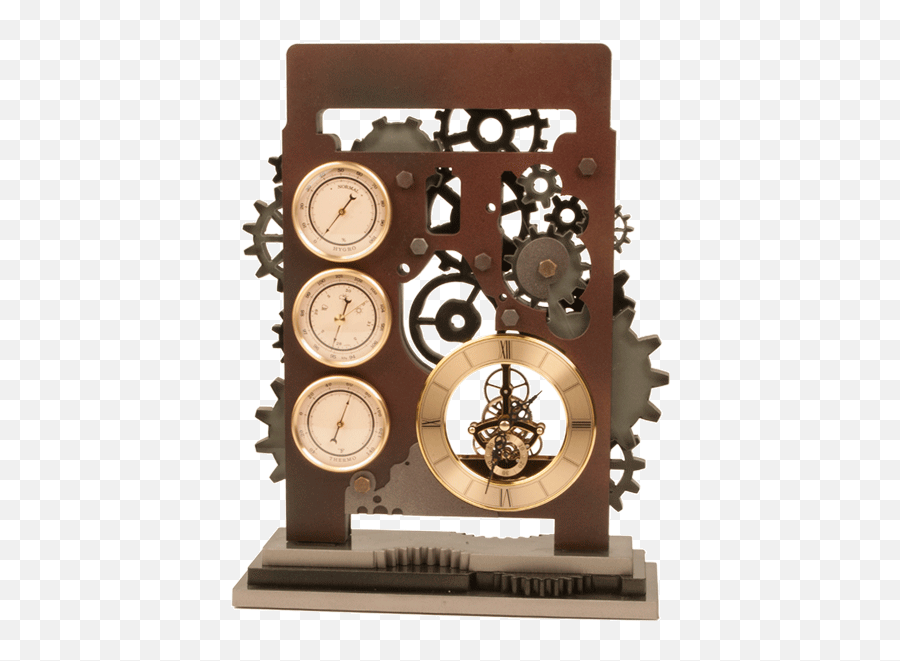 Steampunk Weather Station - Quartz Clock Png,Steampunk Gears Png