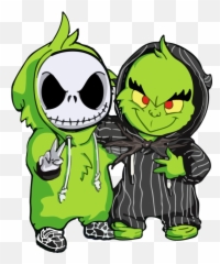 Hello Kitty Clipart Grinch - And Jack Skellington Svg png