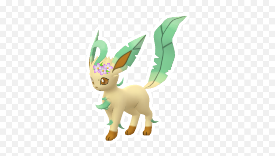 Pokemon Eevee Leafeon Sticker By Domischleich - Mythical Creature Png,Leafeon Transparent