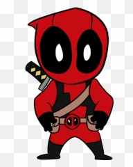 How To Draw Chibi Deadpool - Really Easy Drawing Tutorial png