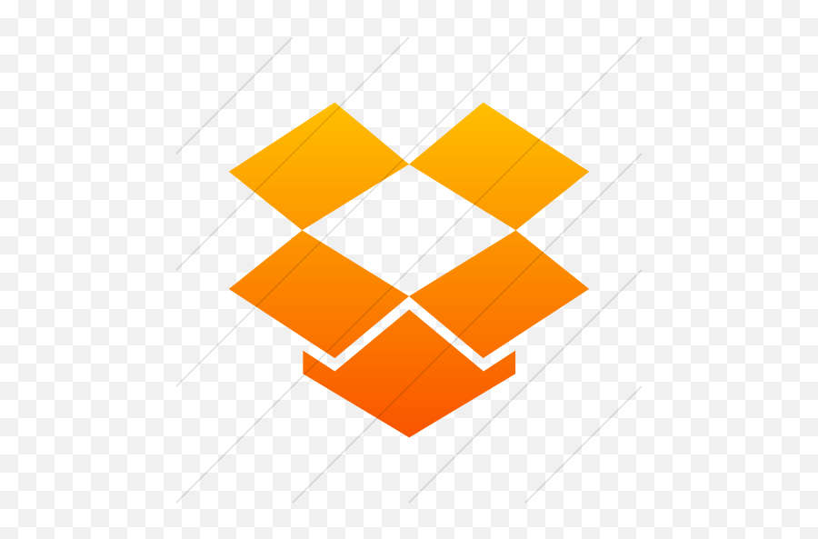 Iconsetc Simple Orange Gradient Foundation 3 Social - Box Opening Icon Arrow Png,Dropbox Logo