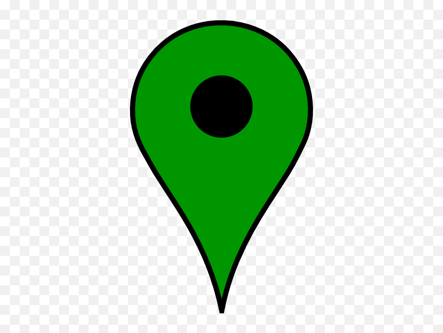 Green Marker Black Border Clip Art - Vector Green Map Pin Transparent Png,Location Marker Png