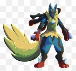 Searching For Mega Lucario - Flamedramon And Mega Lucario Png,Lucario Transparent