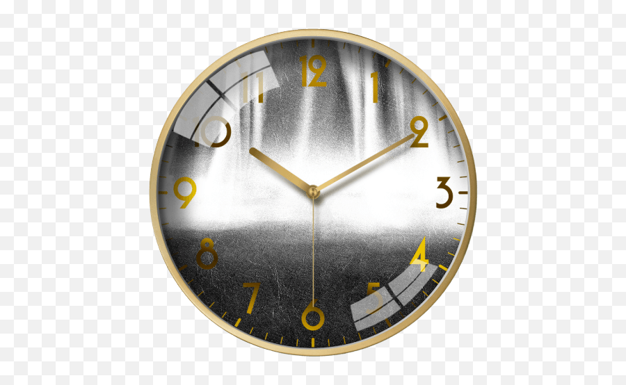 Large Modern Wall Clock - Wall Clock Png,Gold Clock Png