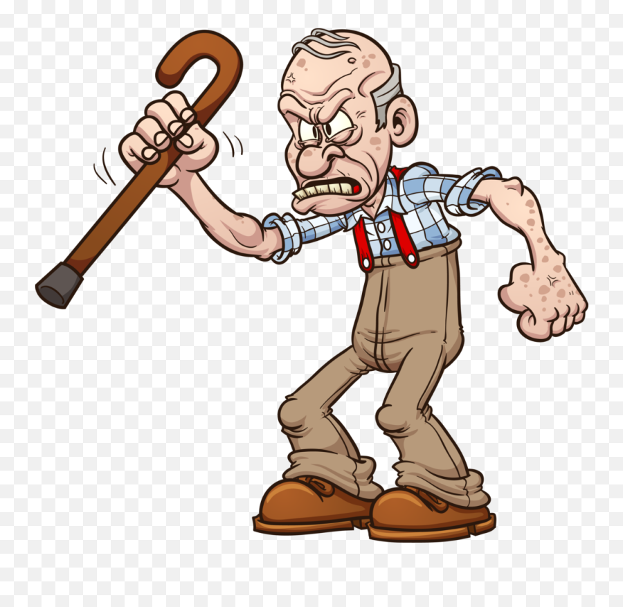 Download Grumpy Old Man Png Transparent - Get Off My Lawn,Old Man Png