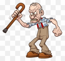 Download Grumpy Old Man Png Transparent - Get Off My Lawn,Old Man Png