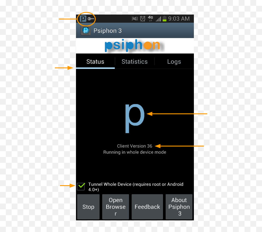 How To Use Psiphon - Vertical Png,Cara Mengganti Icon Sinyal Android