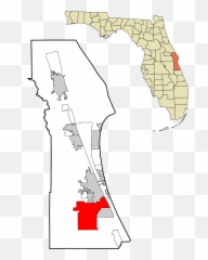 Palm Bay Florida - Volusia County Florida Png,Florida Map Png