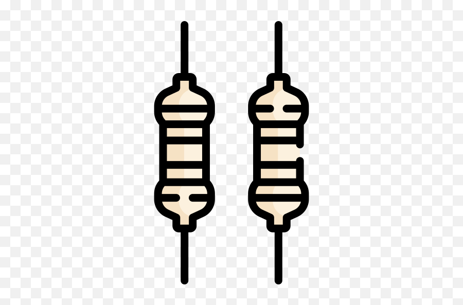 010 Resistor - Vertical Png,Resistor Icon