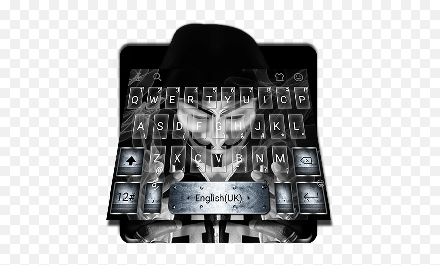 Anonymous Mask Vapor Keyboard Theme Hack Cheats U0026 Hints - Illustration Png,Anonymous Mask Transparent