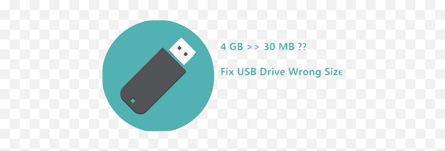 How To Fix Usb Drive Incorrect Size Problem - Easeus Usb Flash Drive Png,Removable Disk Icon