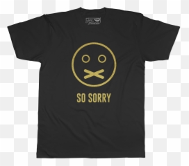 So Sorry - Unisex Black Short Sleeve Happy png
