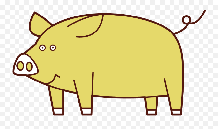 Pig Illustration Kukukeke - Animal Figure Png,Flying Pig Icon