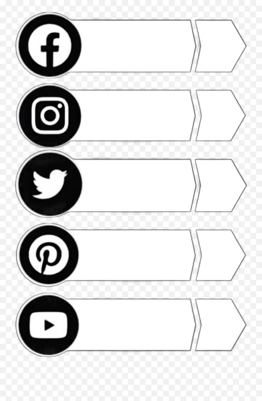 Logostickers Logoinstagram Logoart Logoyoutube - Vertical Png,Social Media Icon Stickers