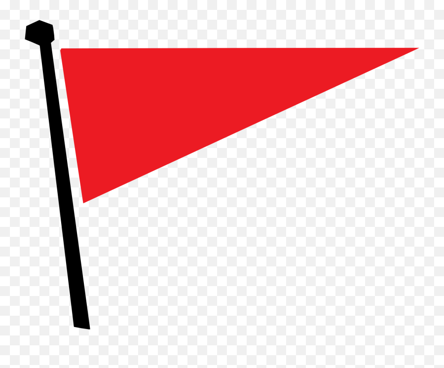 Red Flag Triangle Pennon Banner - Red Triangle Flag Png,Red Triangle Png