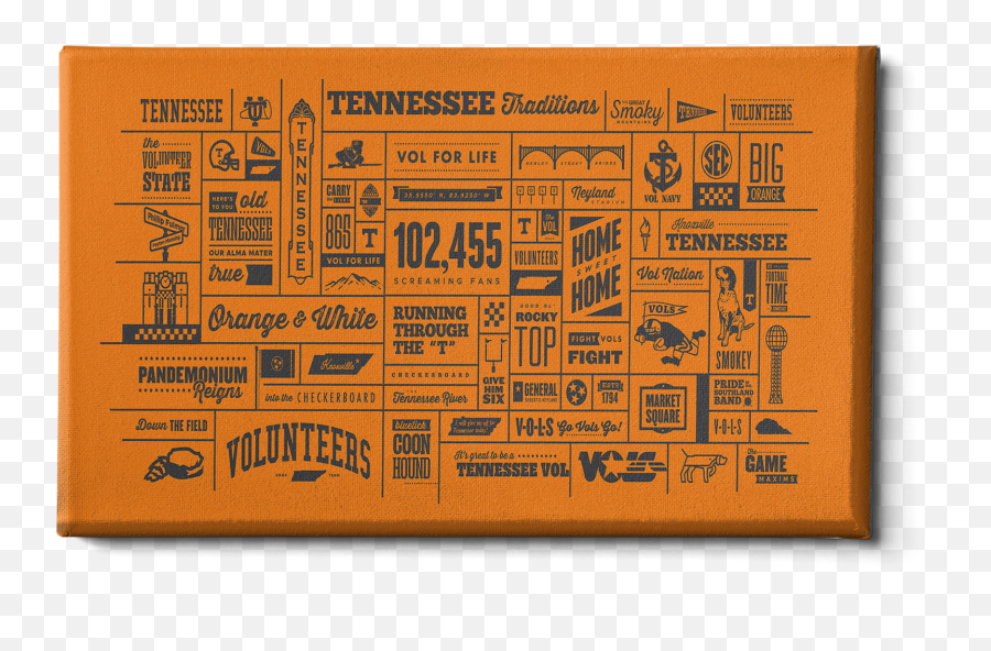 Tennessee Volunteers - Tennessee Traditions Anthracite On Orange Horizontal Png,Tradition Icon