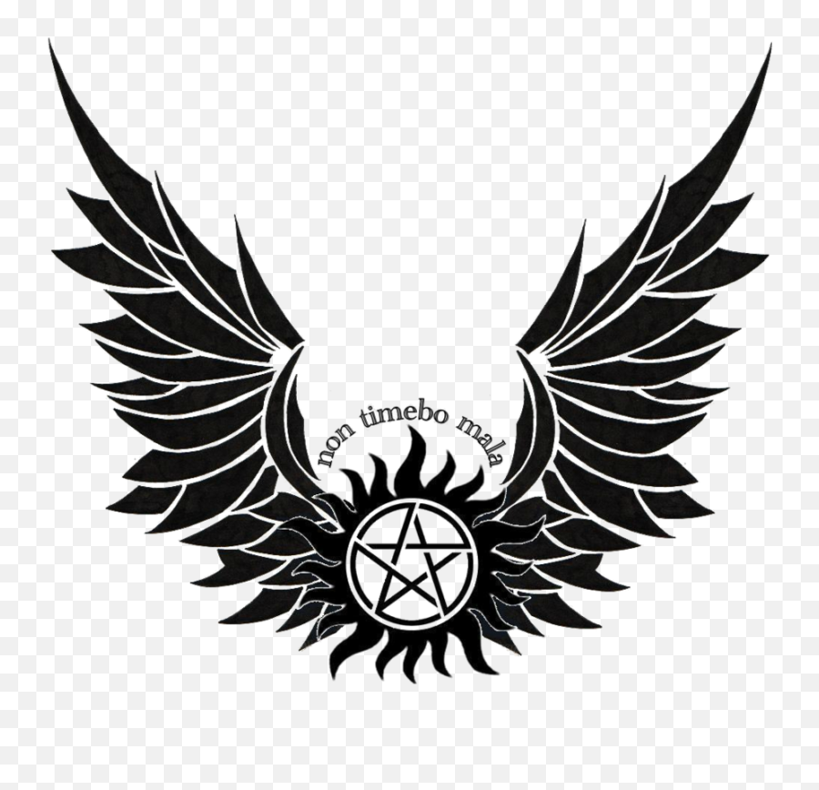 Non Timebo Mala Tattoo Supernatural Anti - Supernatural Pentagramm Png,Possession Icon