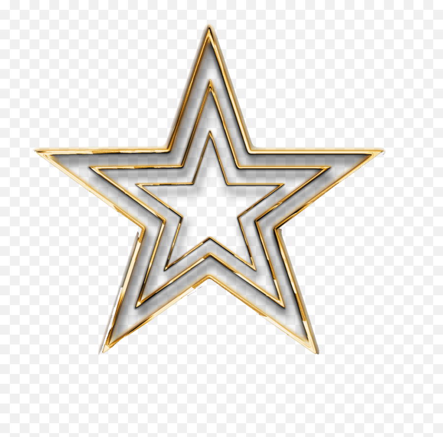 Png 3d Gold Star Transparent - 3d Gold Star Png,3d Star Png