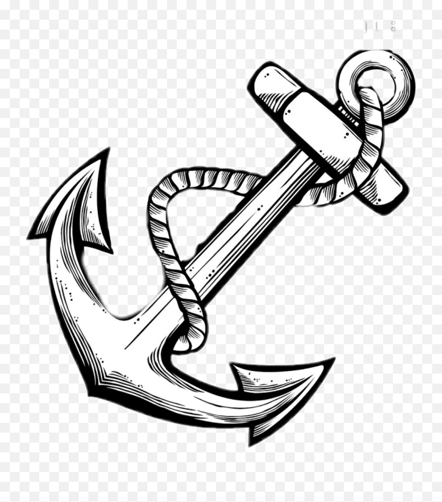 Anchor Clip Art Black And White - Cool Background Drawings Easy Black And White Drawings Png,Artwork Png